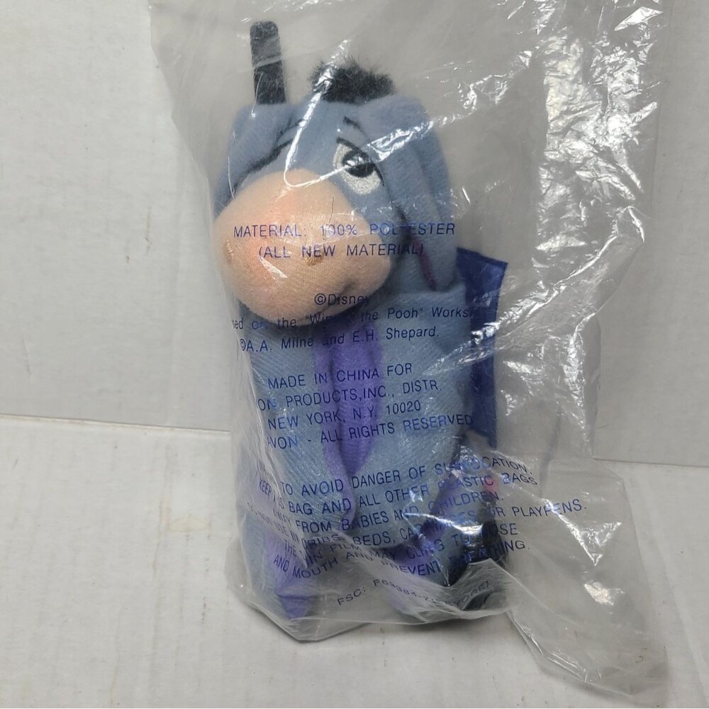 2 Vintage Avon Eeyore Cell Phone Holder New Sealed Plush 2001  1 sealed 1 opened